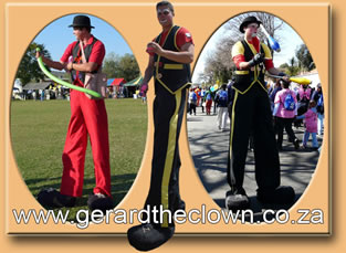 rd the stilt walking clown